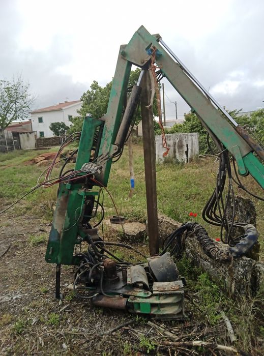 Grua para trator máquina de azeitona