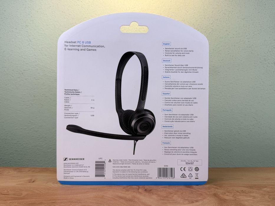 Headset Auriculares Sennheiser PC 8 **selado**