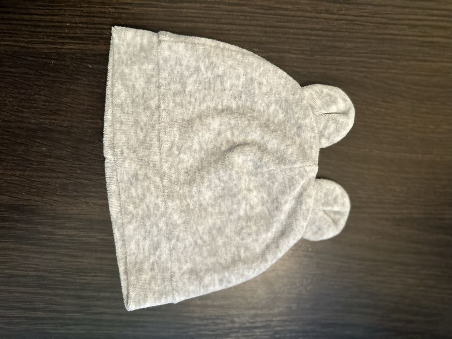 Комплект чоловічок (ромпер) з шапочкою велюровий 62р