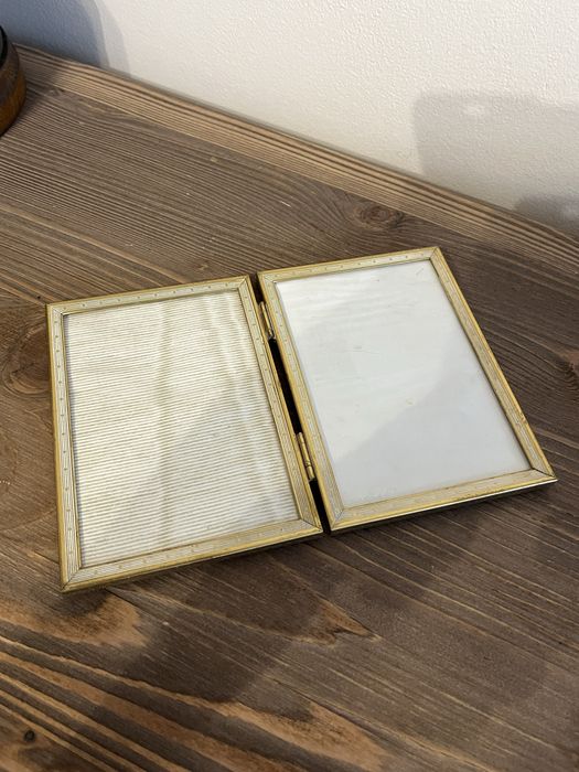 Ramka na zdjęcia fotki obrazek mosiądz vintage