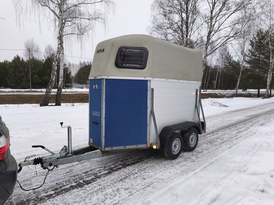 Przyczepa konna dla koni 1,5 konia Boeckmaan 2003r 1300DMC ALUMINIOWA