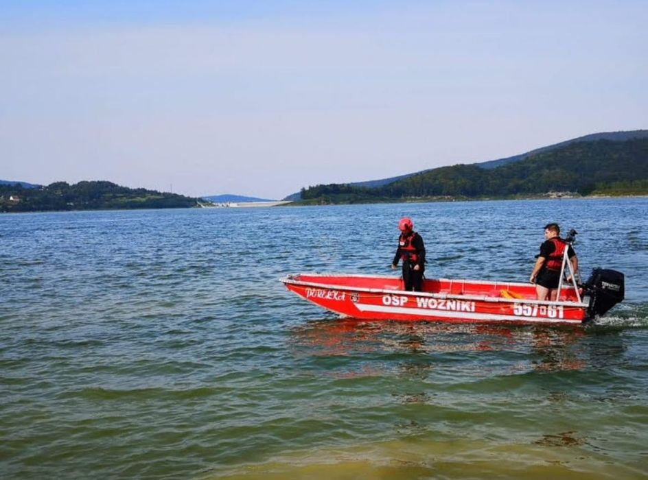 Łódź płaskodenna ratownicza straż pożarna OSP ŁS-76