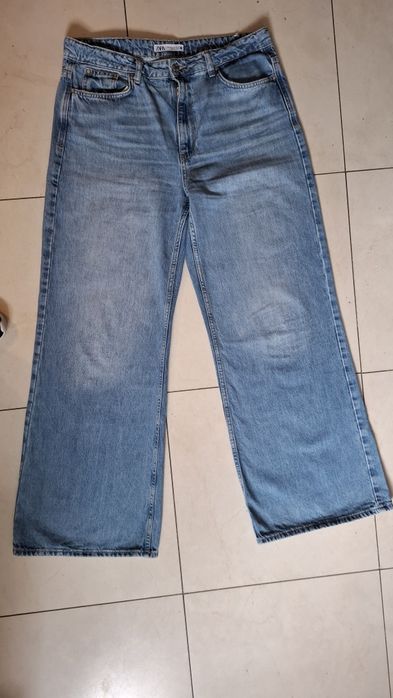Jeansy damskie "ZARA" rozm.42/44 na 175, szerokie nogawki