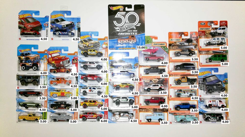 Carrinhas das Marcas Hot Wheels , Majorette , Matchbox .