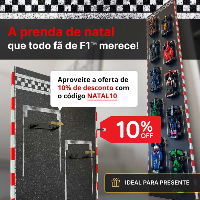 Display Moldura Expositor Parede | LEGO® Speed Champions Formula 1