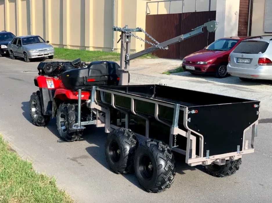 Прицеп до квадроцикла причіп самоскид SHARK 1500 садовий Can Am причеп