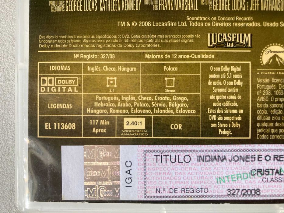 [DVD] Indiana Jones e o Reino da Caveira de Cristal