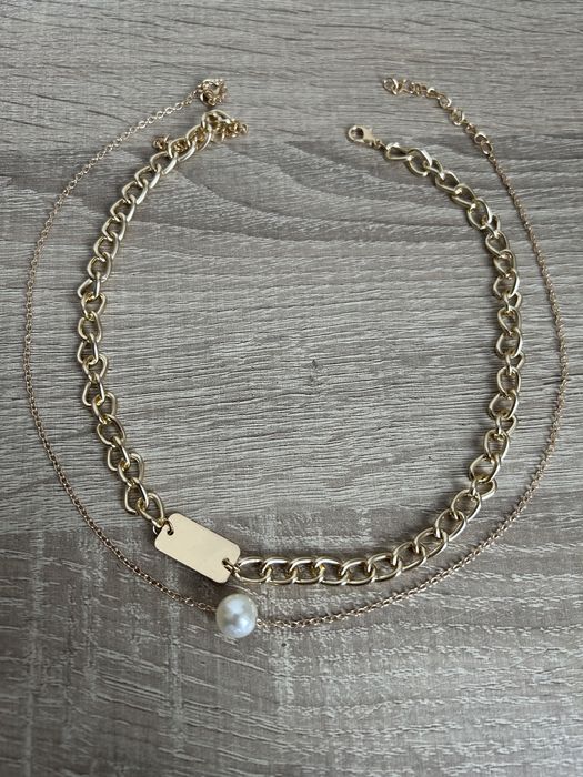 Colar duplo com pendente