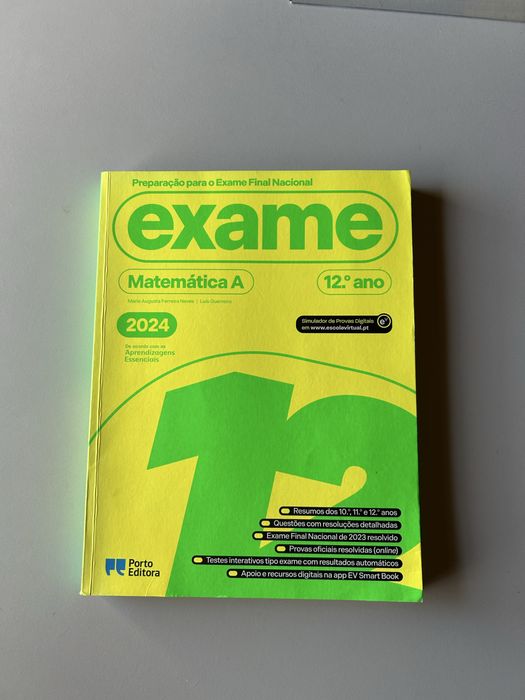 Livro Preparação para Exame Matemática A 2024