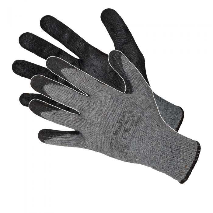 Рабочие перчатки бюджетные с латексом, бюджетні робочі рукавиці Код434