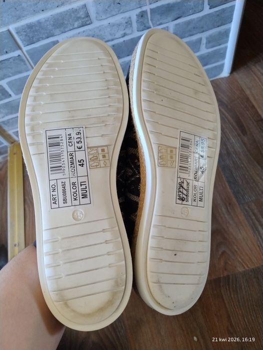 45 Top Secret espadryle męskie wzór etniczny oplecione sznurkiem