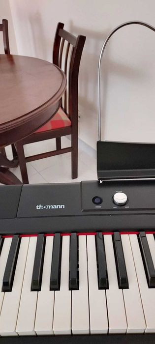 Teclado Thomann SP-320 com mala de transporte.