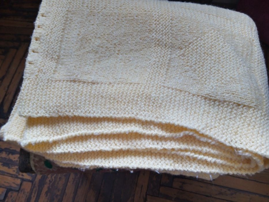 Плед покрывало жёлтый