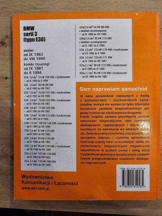 Sam naprawiam samochod BMW serii 3  H. R. Etzold BMW E30