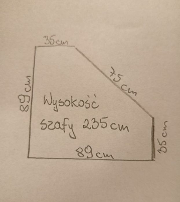 Szafa narożna szafa