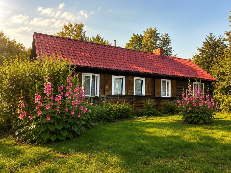 Całoroczny drewniany dom z własnym lasem | Działka 3461 m² | otulina Poleskiego Parku
