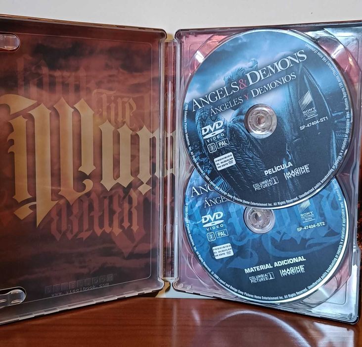 DVD Anjos e Demónios Steelbook