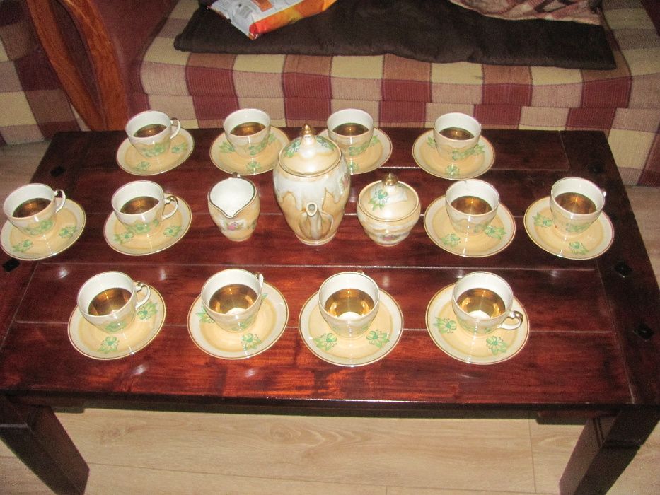 Porcelanowy serwis do kawy/herbaty. WŁOCŁAWEK.