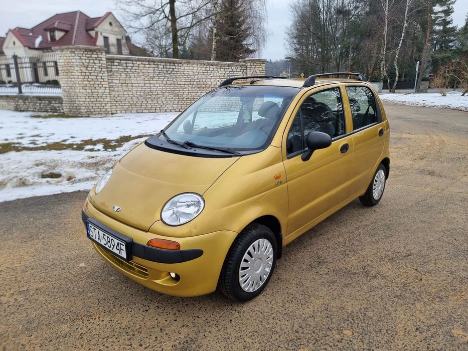 Daewoo Matiz 1.0 B, 2000 rok, przebieg 80 tys.km. Bezwypadkowy, Klimatyzacja