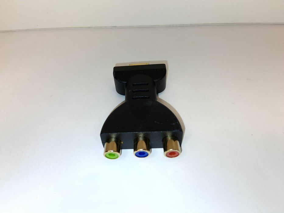 T291 Adapter Przejściówka HDMI Na Component Video RGB 3 RCA Pozłacany