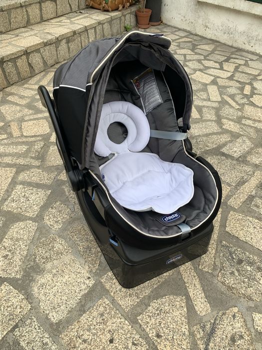 Conjunto Trio Chicco 3 em 1 (Carrinho + Ovo com Base + Alcofa) – Ribeira de Pena