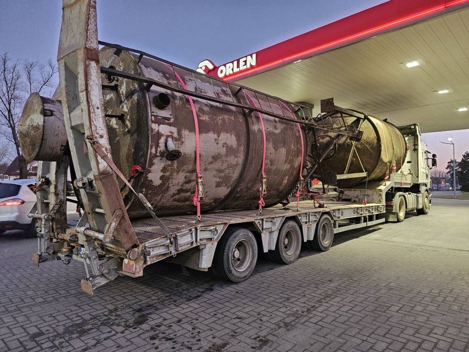 Transport zbóż kukurydzy maszyny budowlane rolnicze ponadgabaryty