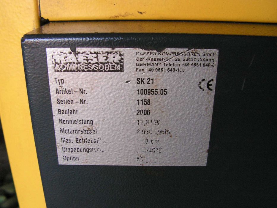 kompresor śrubowy kaeser sk21 boge sd40