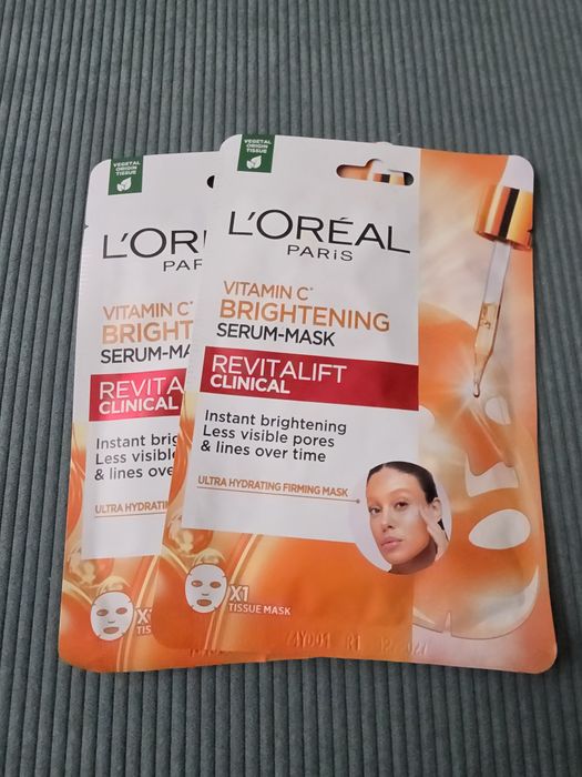 2x L’Oréal Paris Revitalift Clinical Vitamin C Serum-maska, maseczka