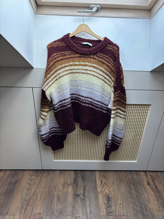 kolorowy sweter zara