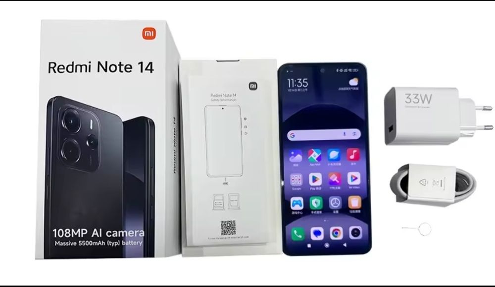 Смартфон Redmi Note 14, 4G, 8/256, NFC, 5500mAh