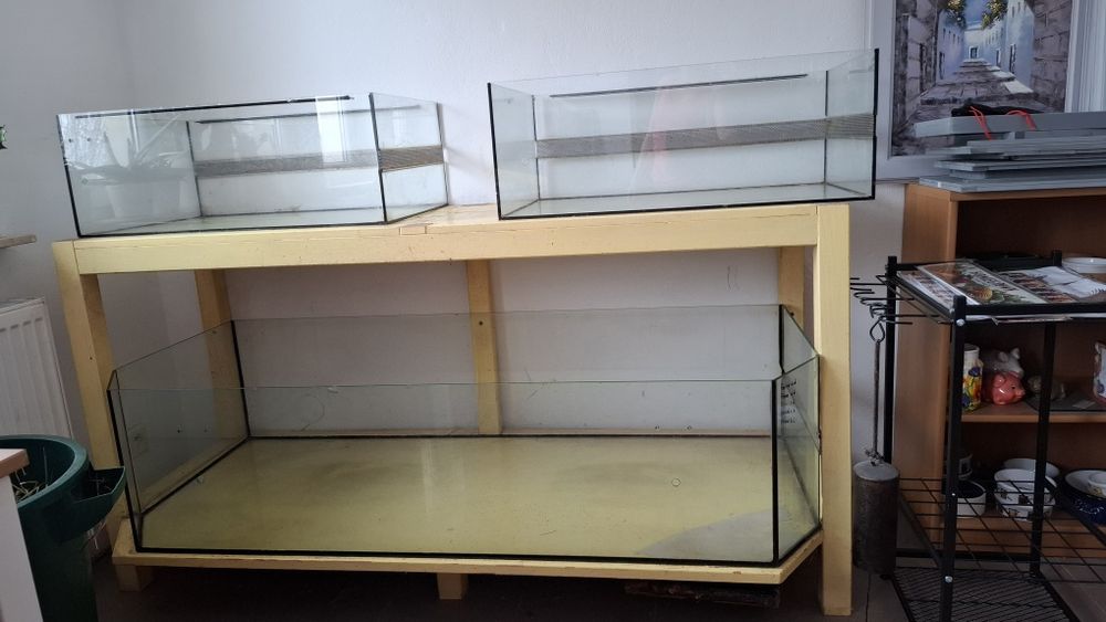 Trzy teraria z wentylacją