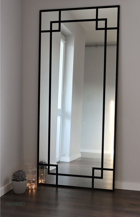Lustro Loft ORO 190x80! Alu! W czarnej ramie! NOWE! - Wysyłka