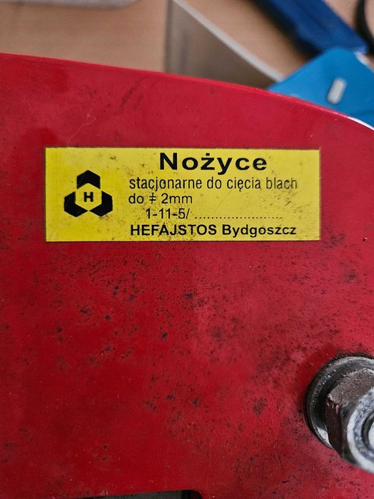 Nożyce stołowe , gilotyna do blachy do 2mm