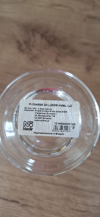 Pucharki do lodów 410ml 4 sztuki