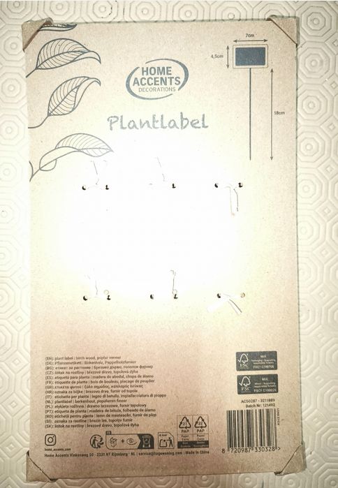 Conjunto 18 placas ardósia plantas jardim