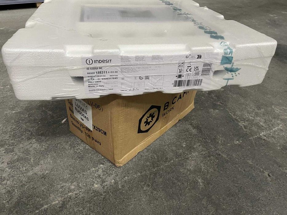 COM FATURA E GARANTIA - Placa de indução Ref: Indesit IB 65B60 NE 60cm