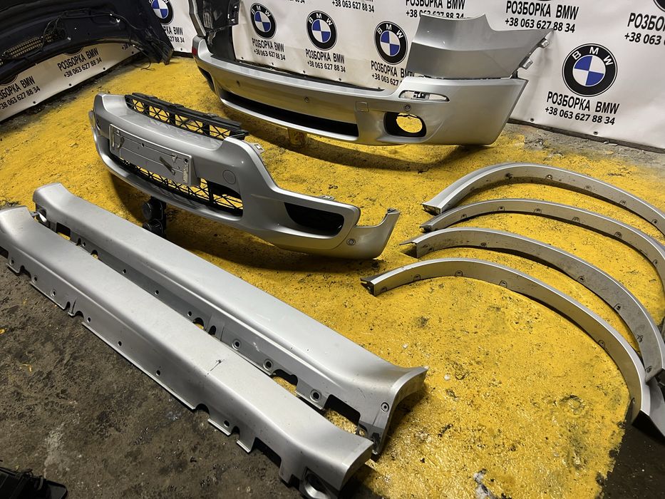 М пакет bmw e70 x5 бмв обвіс бампер арки пороги дорестайл