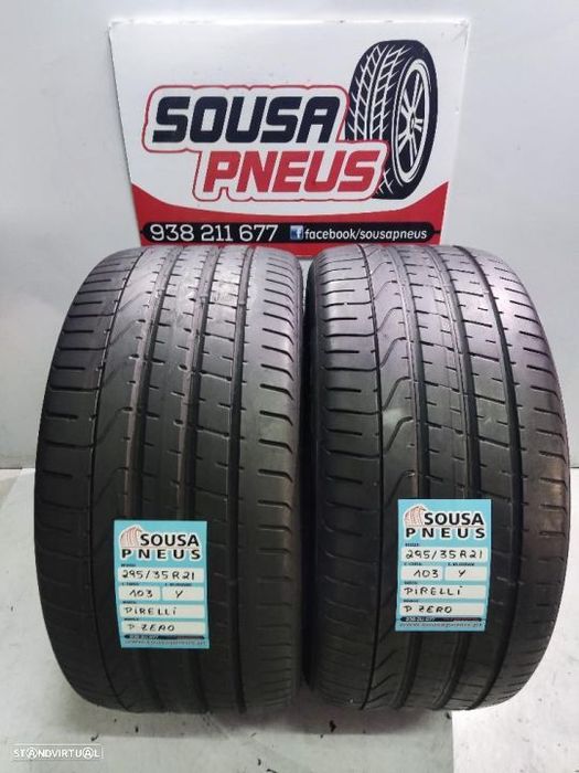 2 pneus semi novos 295-35r21 pirelli - oferta dos portes