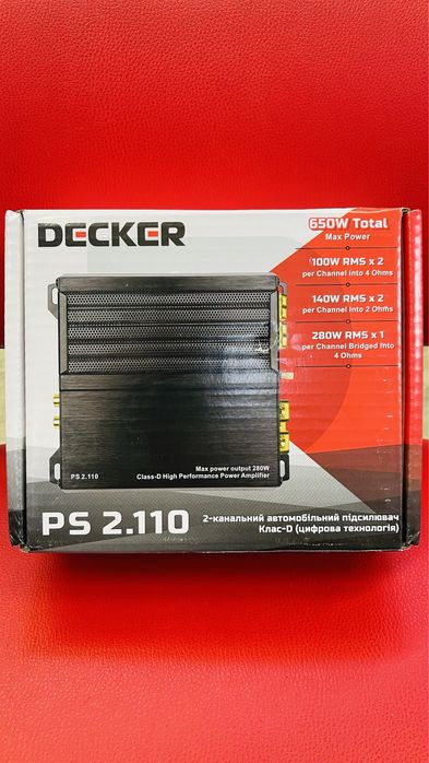 Автомобільний підсилювач звуку/Клас D/для сабвуфера, динаміків