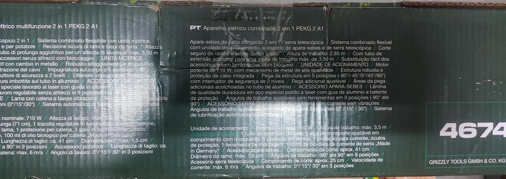 Multi ferramenta 2 em 1 Parkside (novo)