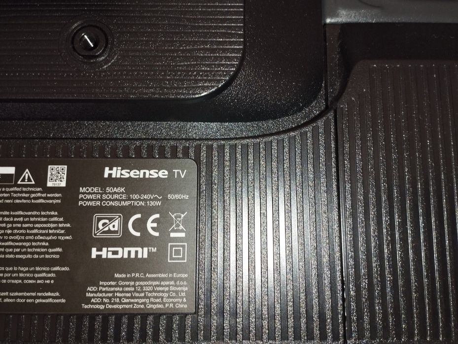 TV Hisense 50A6K