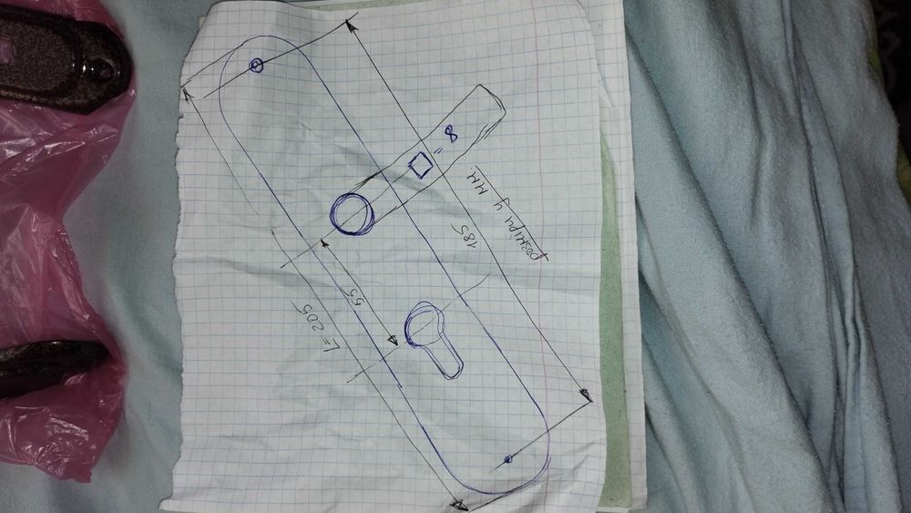 Ручки дверні емальовані