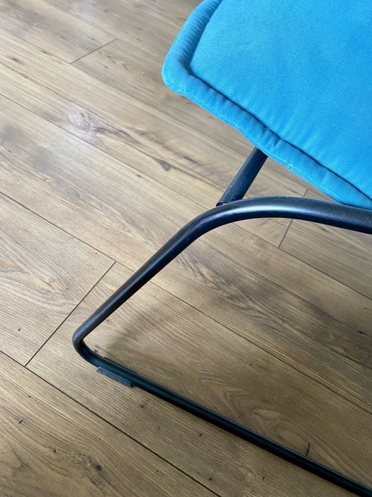 Ikea fotel krzeslo villstad jak nowy nie uzywany turkusowy zobacz