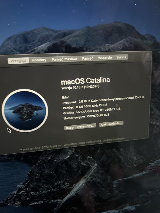 Apple iMac 14.3 late 2013 21,5 i5 2.9 ghz 8gb 1Tb nvidia gt 750m 1gb