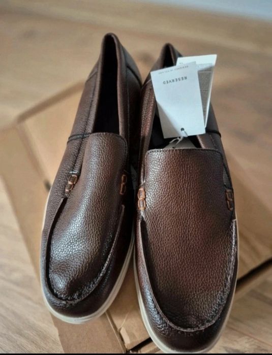 Buty Nowe Reserved mokasyny eleganckie skórzane