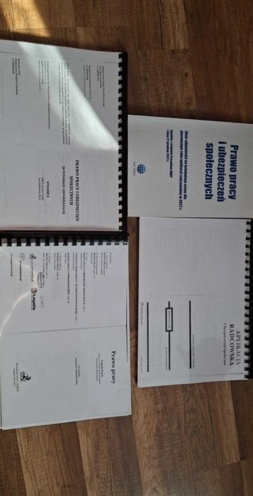 Materiały z prawa pracy i ubezpieczeń społecznych na aplikację