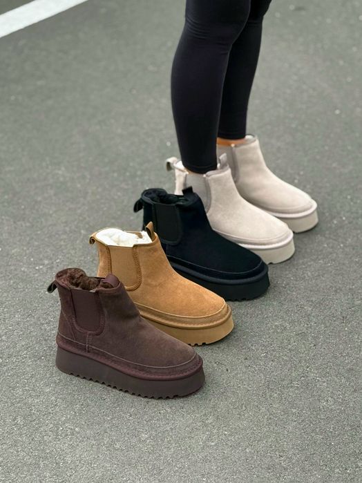 Зимние Челси женские, зимние челси на меху, зимние угги, зимові челсі