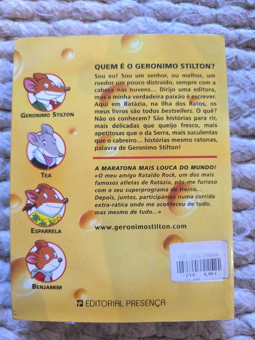 Livro "A Maratona Mais Louca do Mundo" de Geronimo Stilton