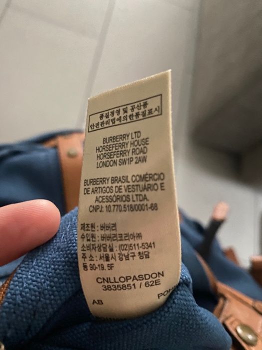 Burberry plecak oryginalny