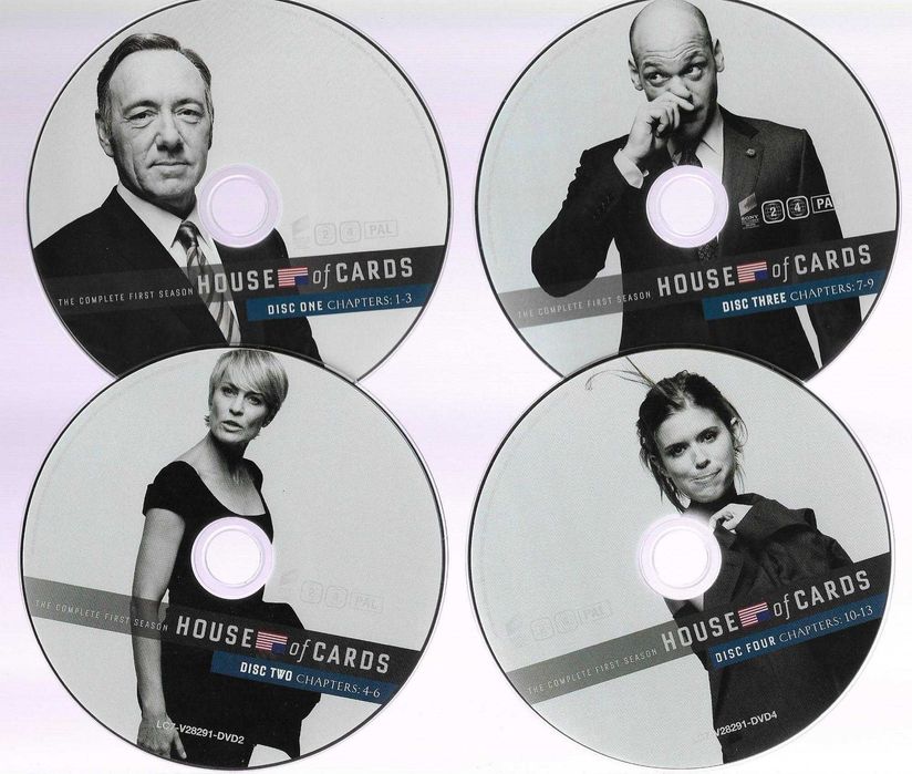 House of Cards - - - 1ª Temporada - - - - - 4 X DVD